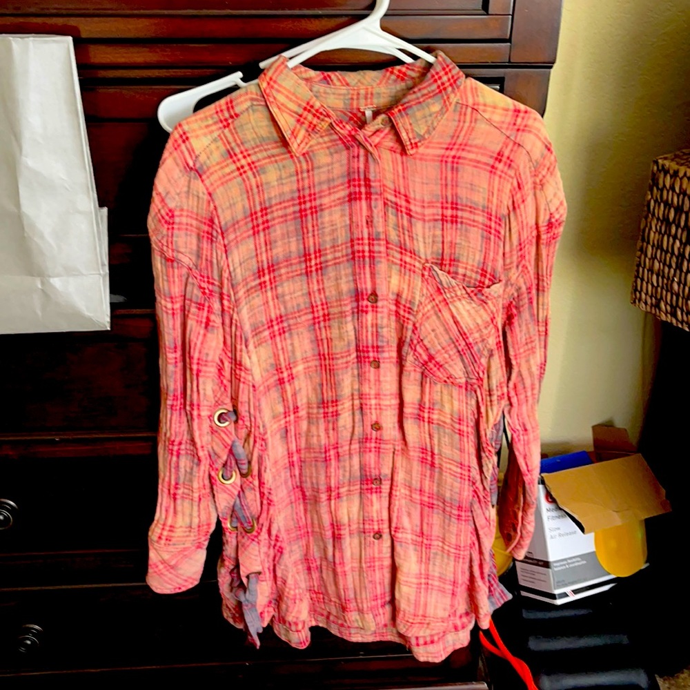 Free people size extra small flannel